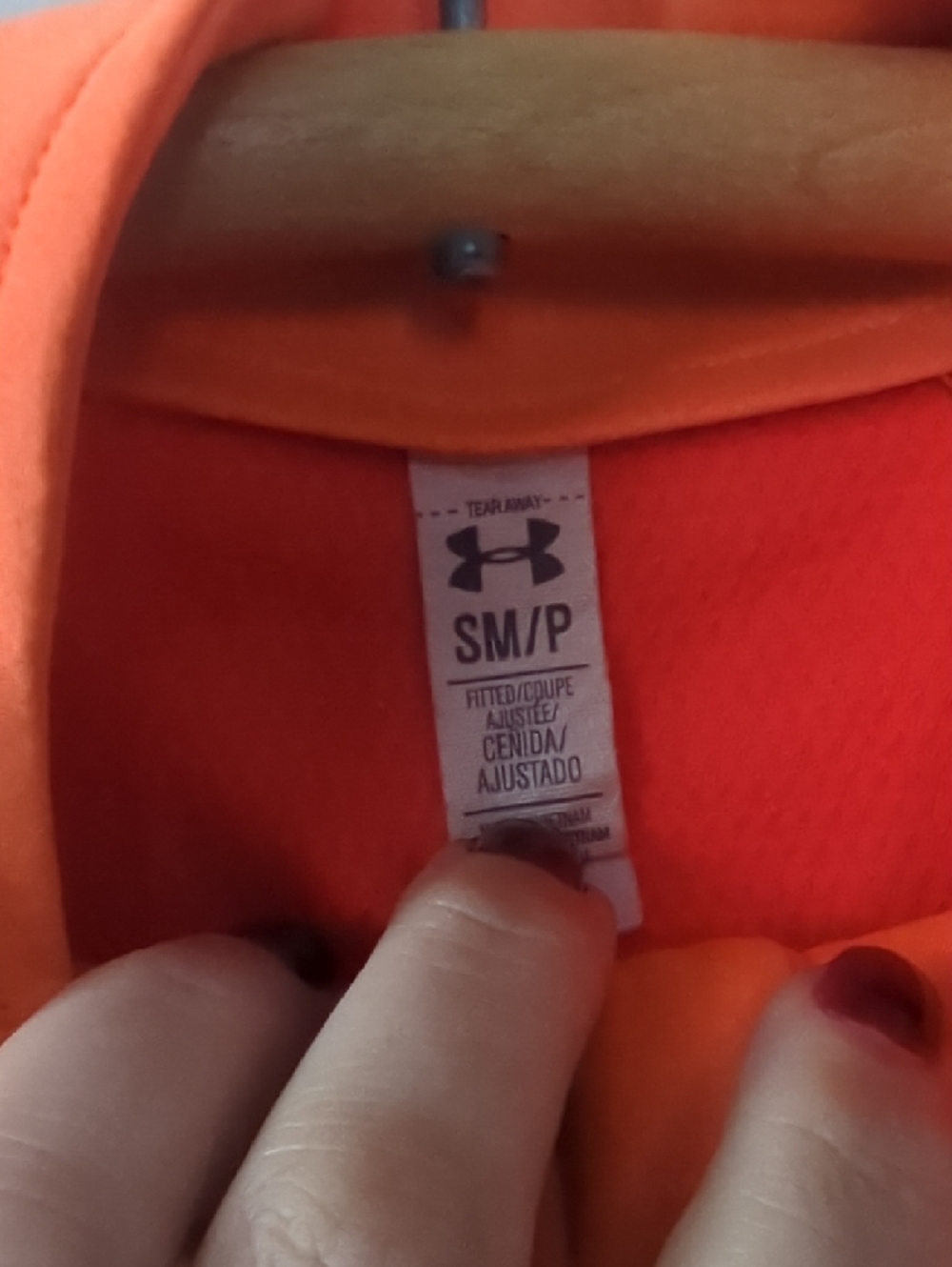*Orange Quarter-Zip Pullover - Picture 2 of 4